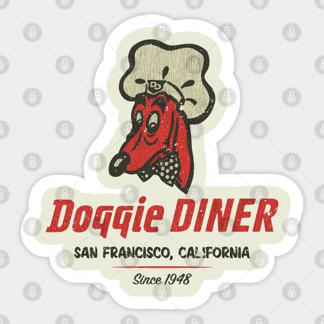 Doggie Diner Vintage Sticker by JCD666